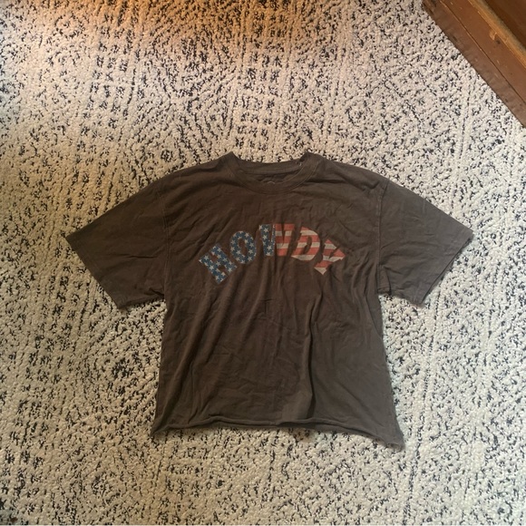 Buckle USA Howdy Short Sleeve Tee Size Medium Coastal Cowgirl Country Concert - Picture 4 of 5